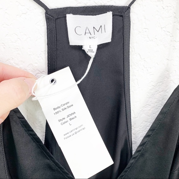 Cami NYC The Jenna Black Silk Tank Top Blouse - Picture 4 of 8